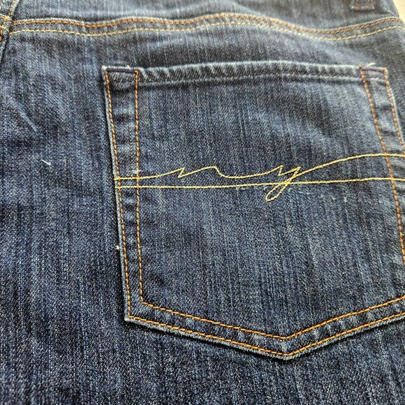 BATTERY PARK New York & Co. Womens 14 Average R Bootcut Denim Blue Jeans - Picture 5 of 10